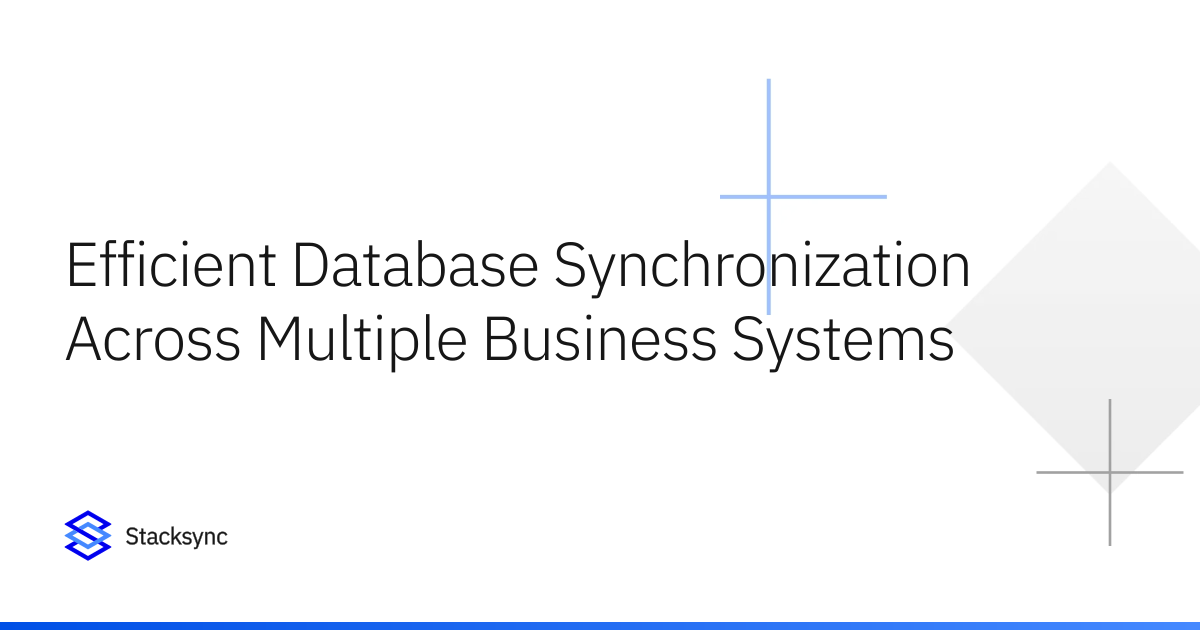Efficient Database Synchronization Across Multiple Business Systems