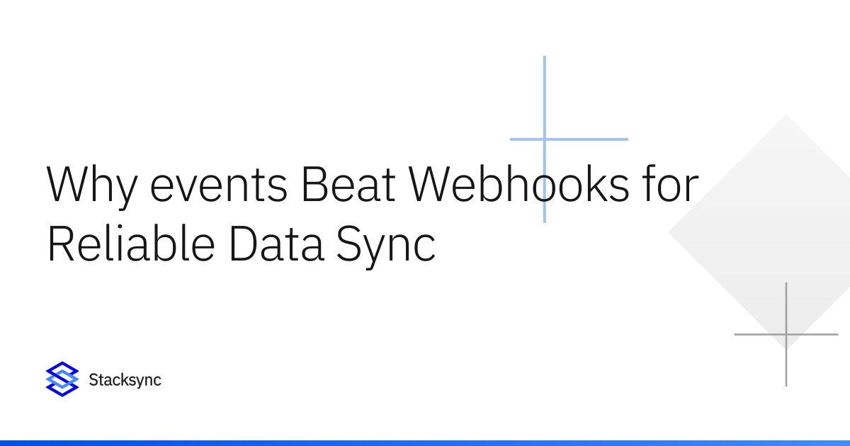 Why events Beat Webhooks for Reliable Data Sync | Stacksync