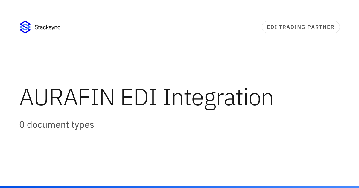 AURAFIN EDI Integration | Stacksync