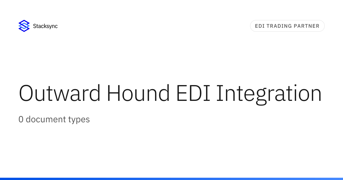 Outward Hound EDI Integration | Stacksync