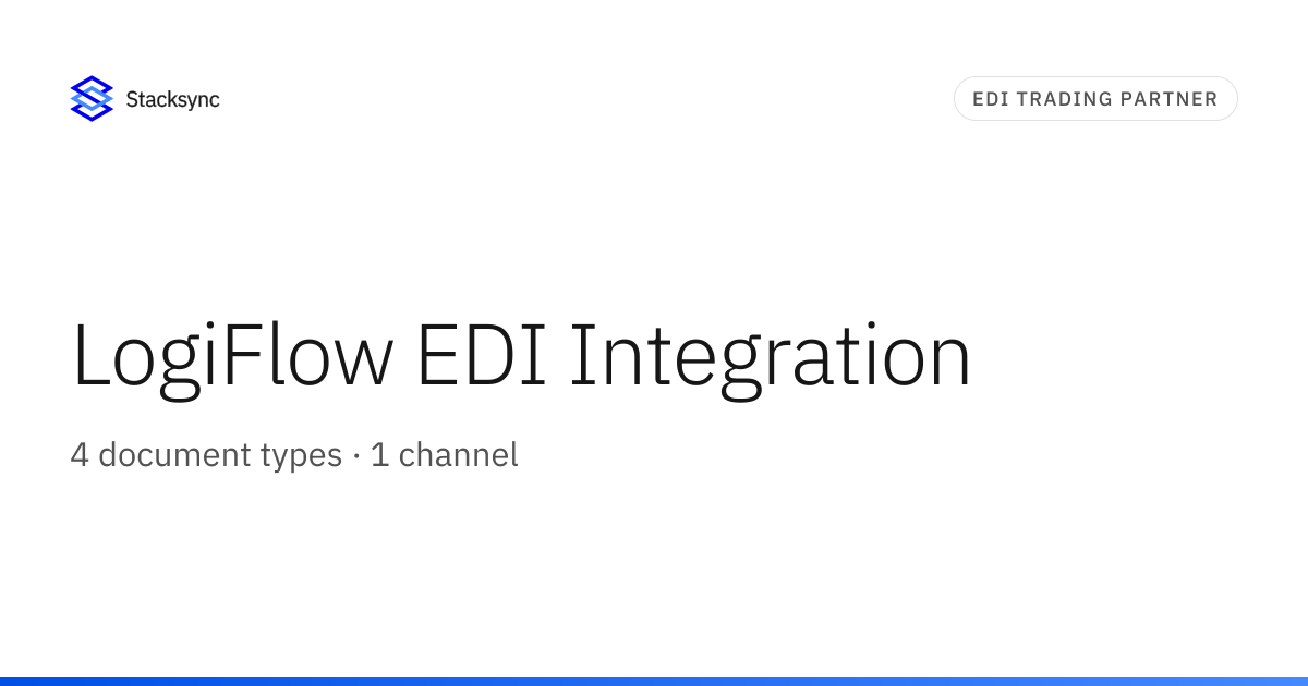 LogiFlow EDI Integration | Stacksync
