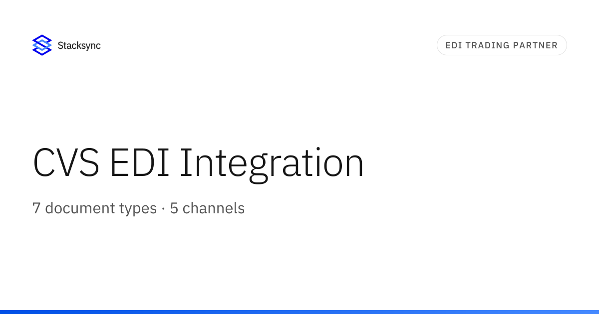 CVS EDI Integration | Stacksync