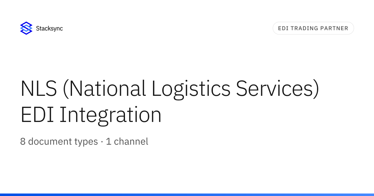 NLS (National Logistics Services) EDI | Stacksync
