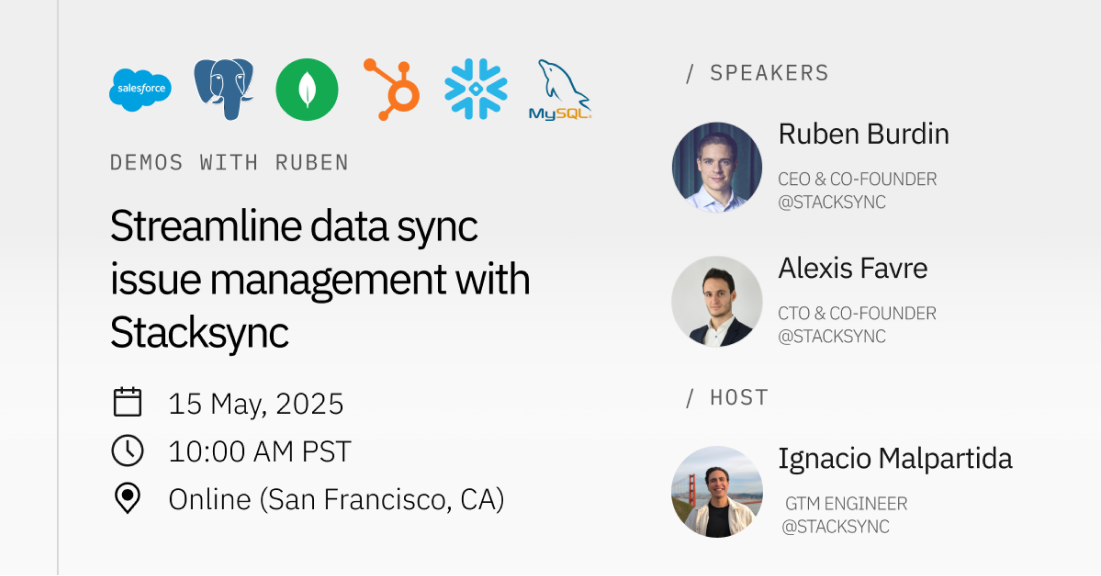 Streamline data sync issue management with Stacksync