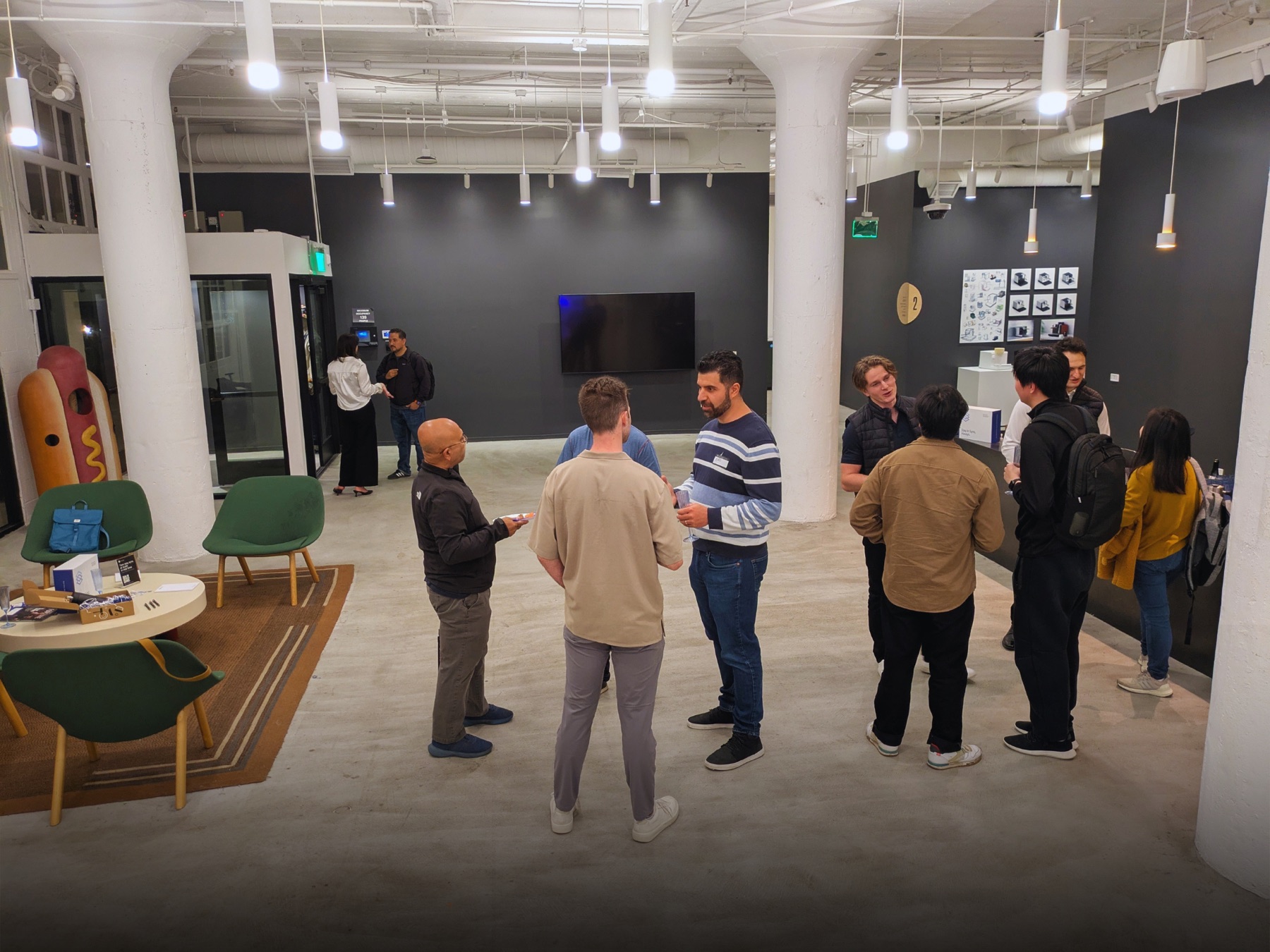 Guests networking between sessions at the previous event.