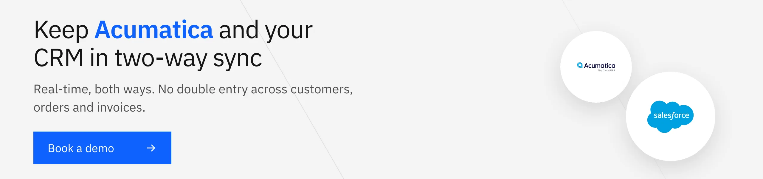 Book a Stacksync demo — Acumatica to Salesforce & HubSpot Integration