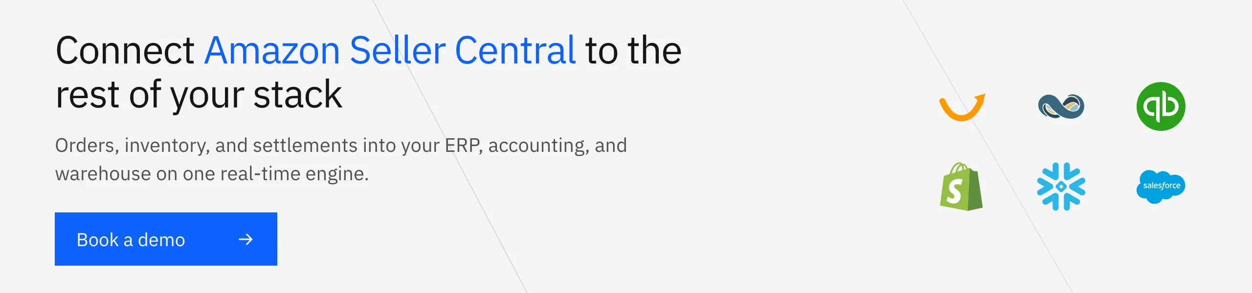 Book a Stacksync demo: connect Amazon Seller Central to your ERP, accounting system, warehouse, and CRM