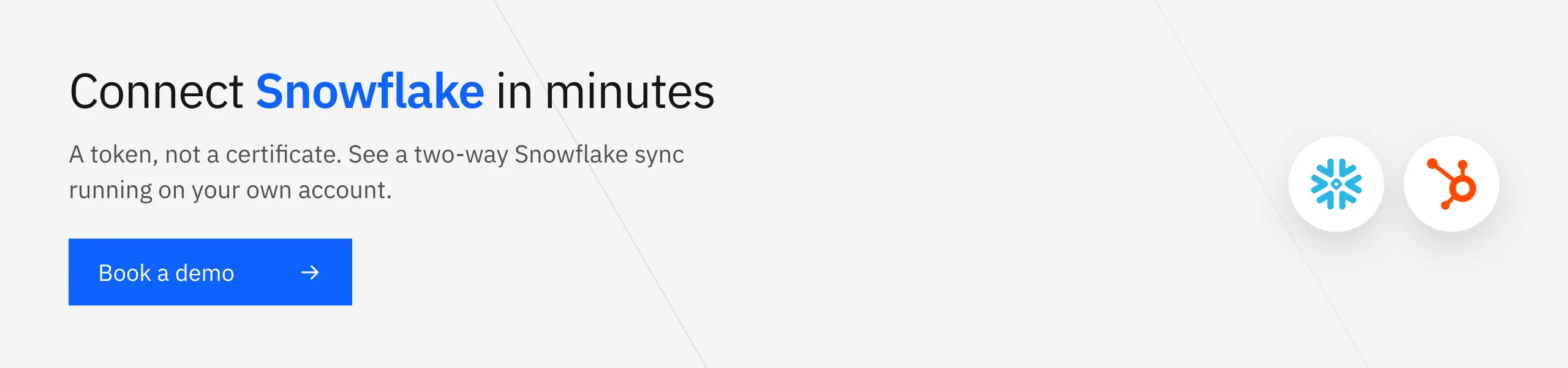 Book a Stacksync demo: connect Snowflake with a token and see a two-way sync on your own account