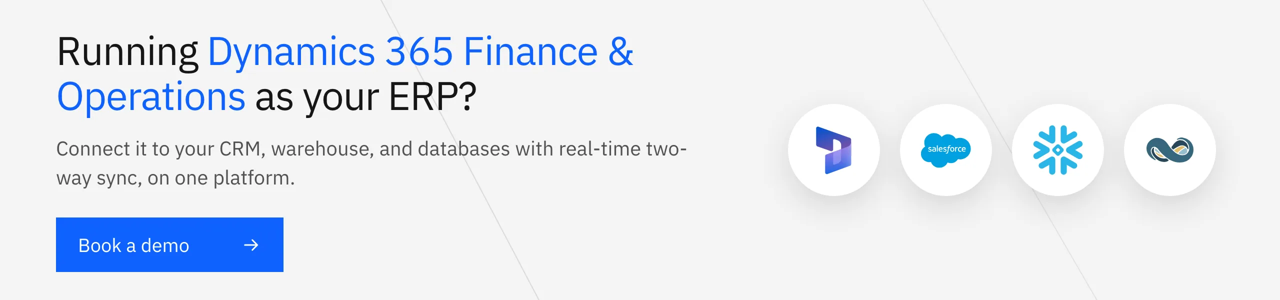 Book a Stacksync demo: connect Dynamics 365 F&O to your CRM, warehouse, and databases with real-time two-way sync