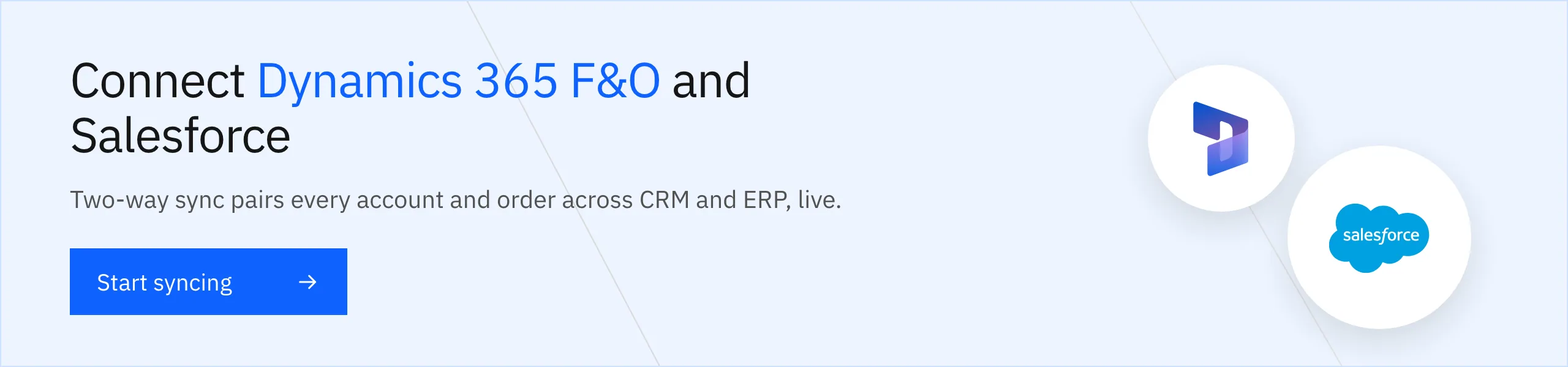 Connect Dynamics 365 F&O and Salesforce with two-way sync