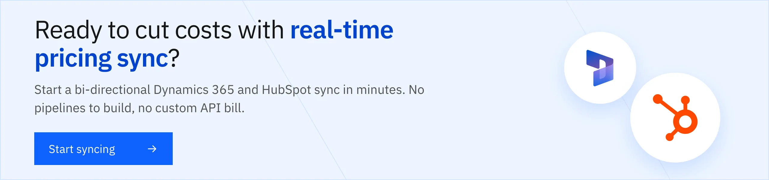 Start a bi-directional Dynamics 365 and HubSpot pricing sync with Stacksync