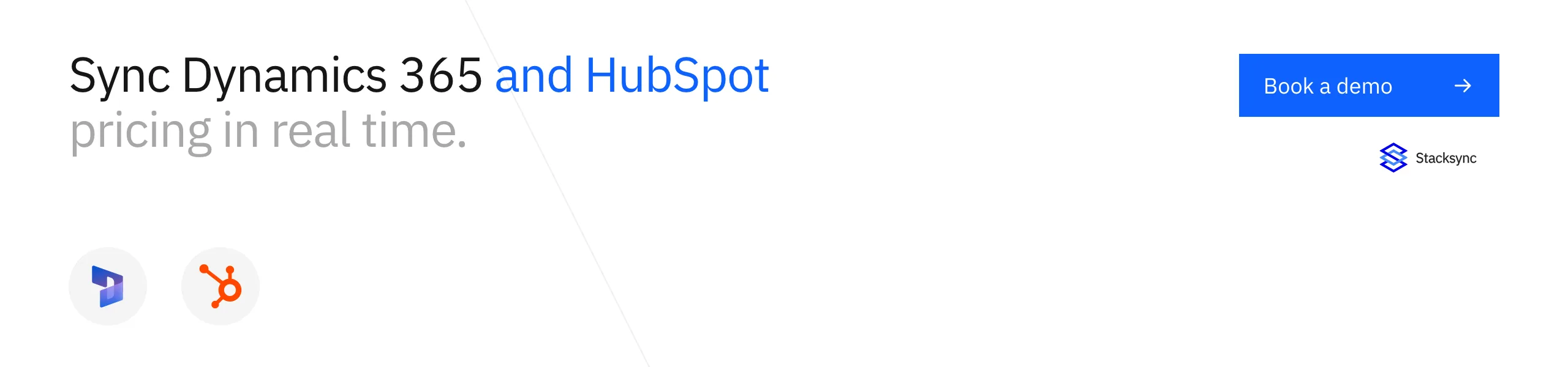 Book a Stacksync demo: sync Dynamics 365 and HubSpot pricing in real time