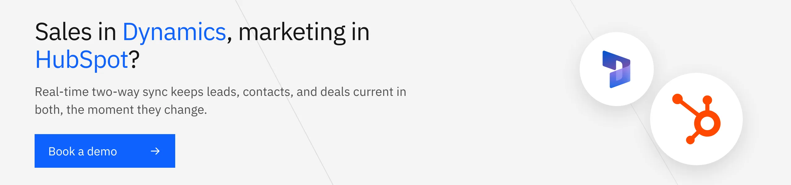 Book a Stacksync demo: keep leads, contacts, and deals current in Dynamics 365 Sales and HubSpot in real time