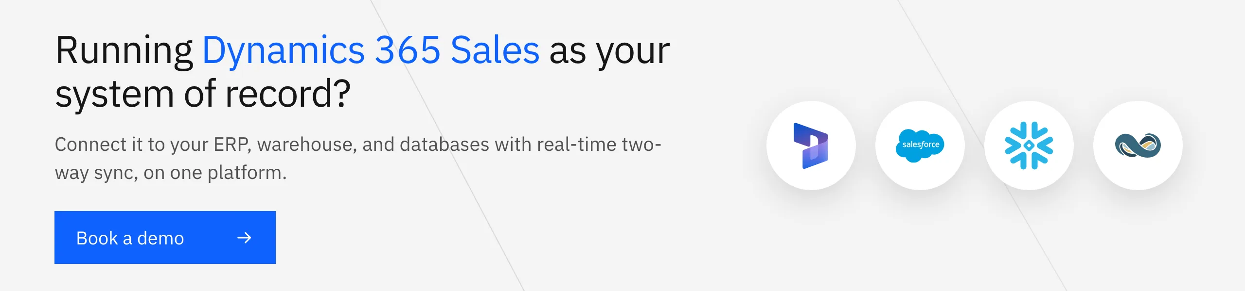 Book a Stacksync demo: connect Dynamics 365 Sales to your ERP, warehouse, and databases with real-time two-way sync