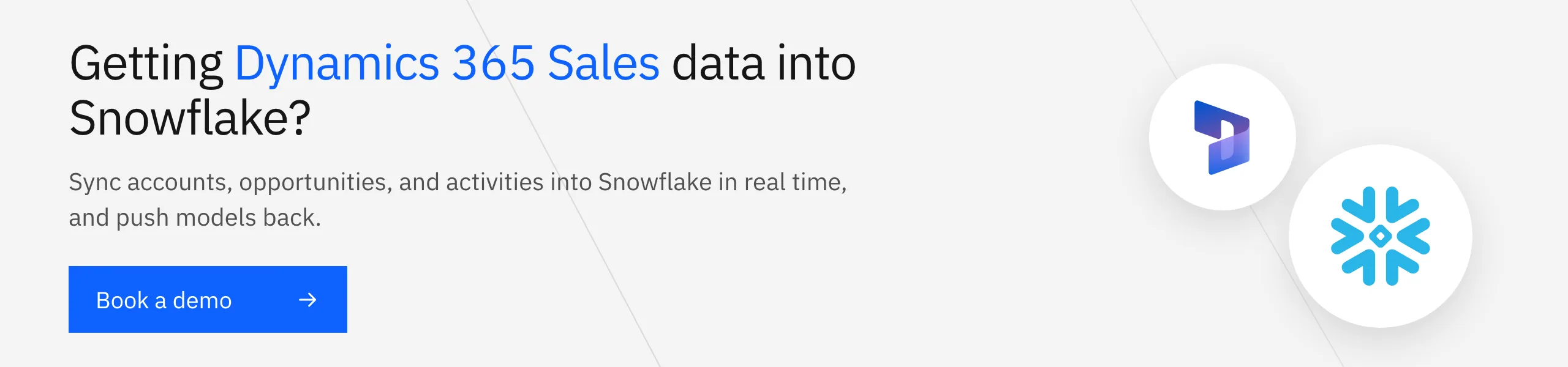 Book a Stacksync demo: sync Dynamics 365 Sales accounts and opportunities into Snowflake in real time