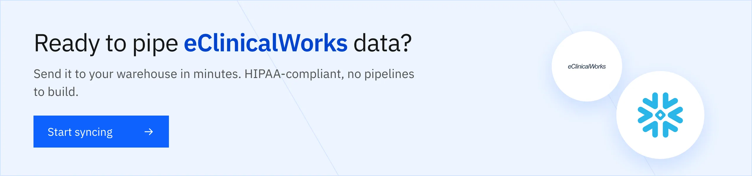 Start syncing with Stacksync — eClinicalWorks Data Migration and Integration Guide