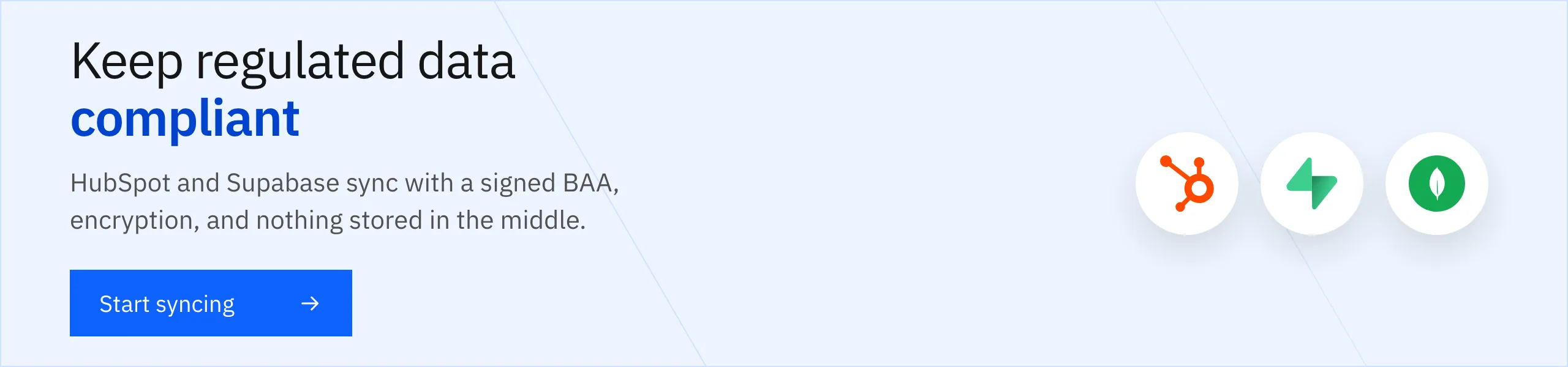 Start syncing with Stacksync: keep regulated HubSpot and Supabase data compliant with a signed BAA