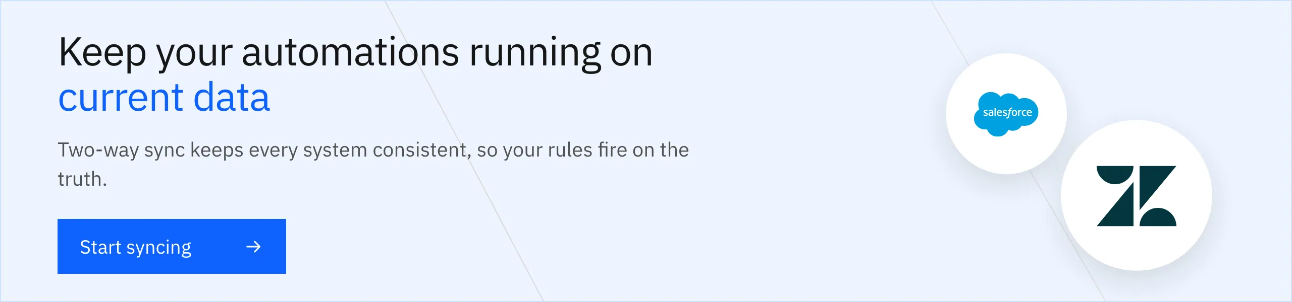 Start syncing with Stacksync: keep the data behind your automations current in real time