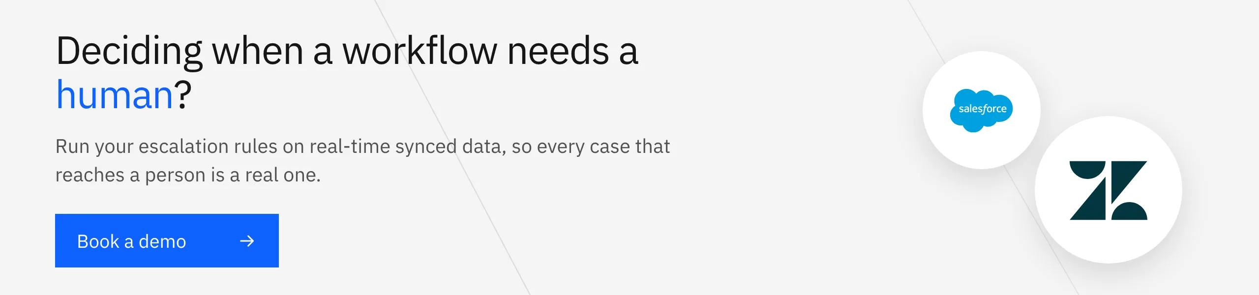 Book a Stacksync demo: run your escalation rules on real-time synced data so every handoff is a real one
