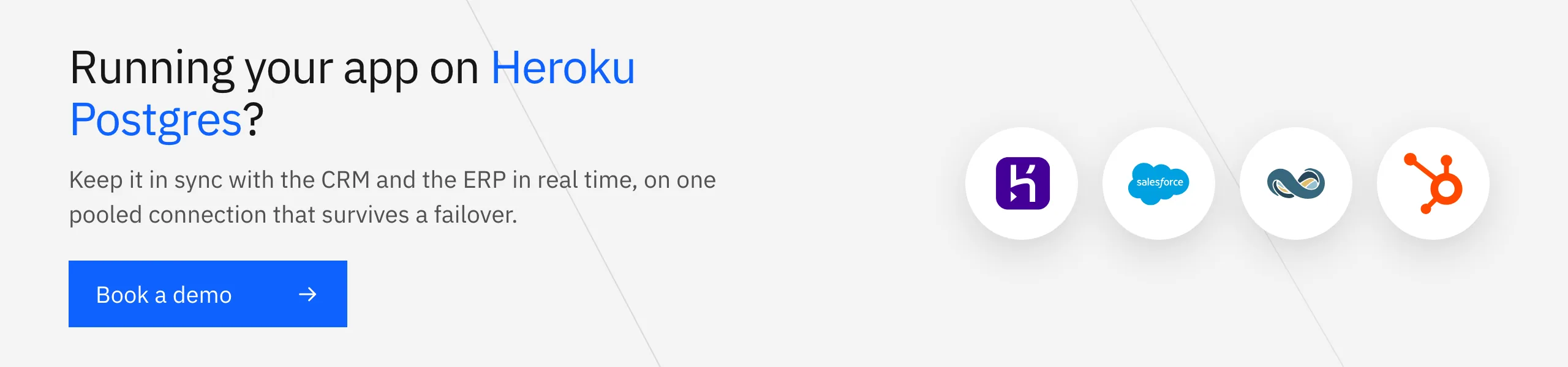 Book a Stacksync demo: real-time two-way sync between Heroku Postgres and Salesforce, NetSuite and HubSpot