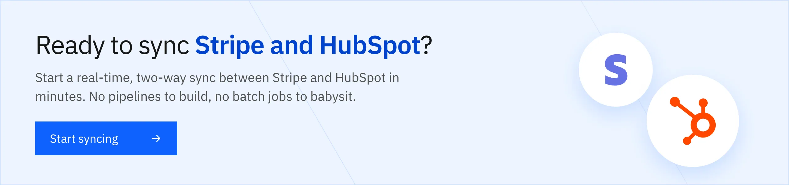 Start syncing Stripe and HubSpot in both directions with Stacksync