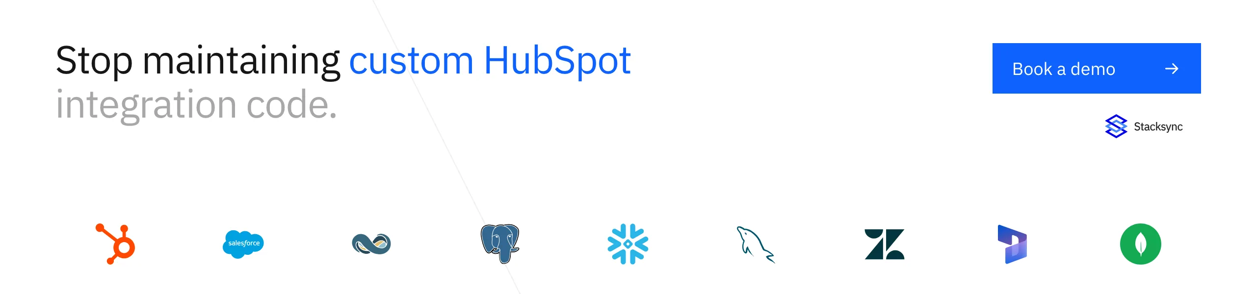 Stop maintaining custom HubSpot integration code with a Stacksync managed connector
