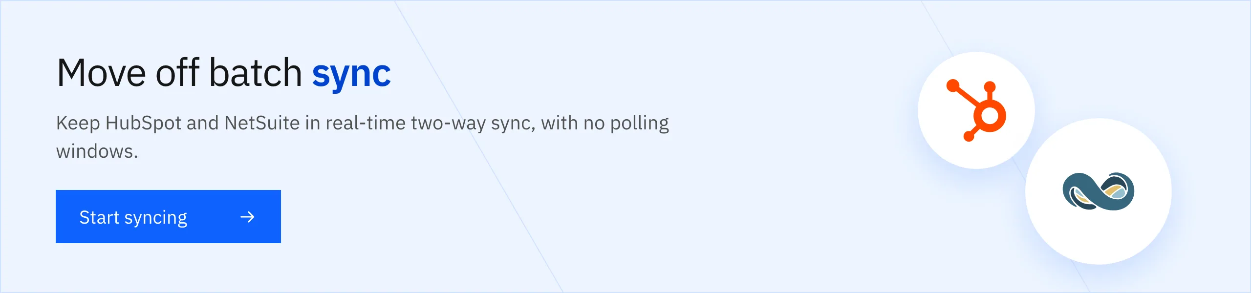 Start syncing HubSpot and NetSuite in real time with Stacksync
