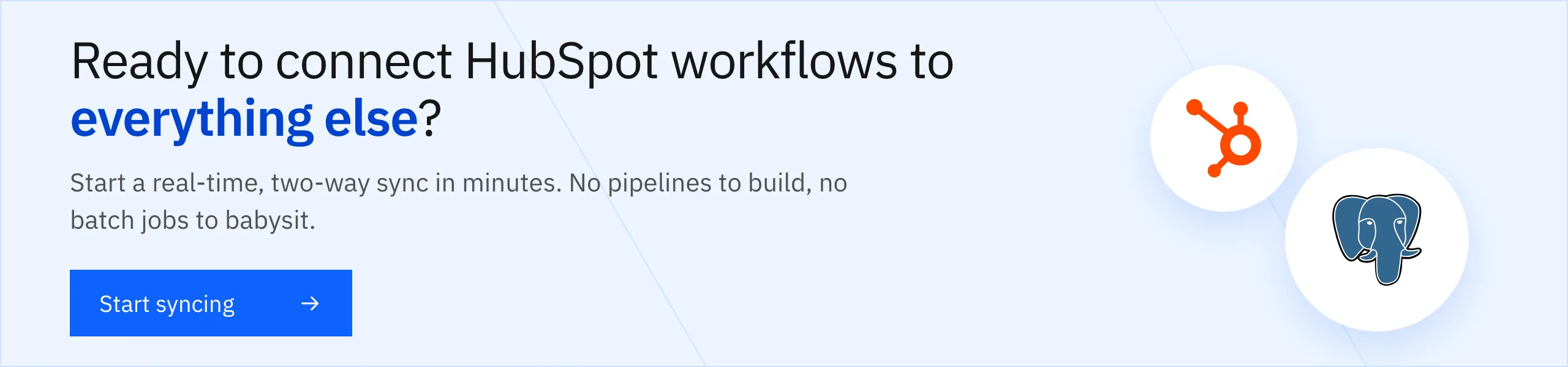 Start syncing HubSpot workflows with the rest of your stack