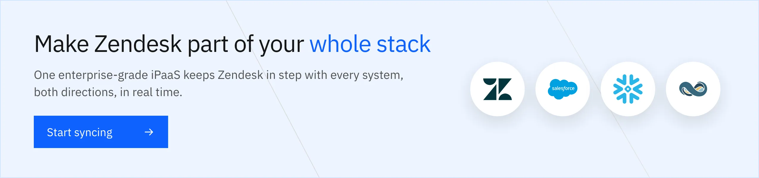 Start syncing with Stacksync: make Zendesk part of your whole stack