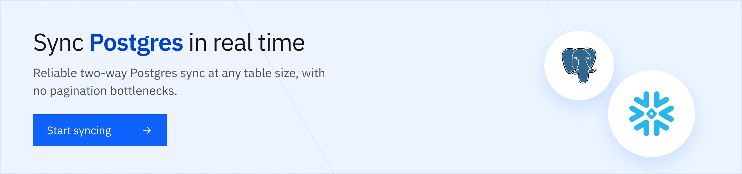 Sync Postgres in real time with Stacksync.