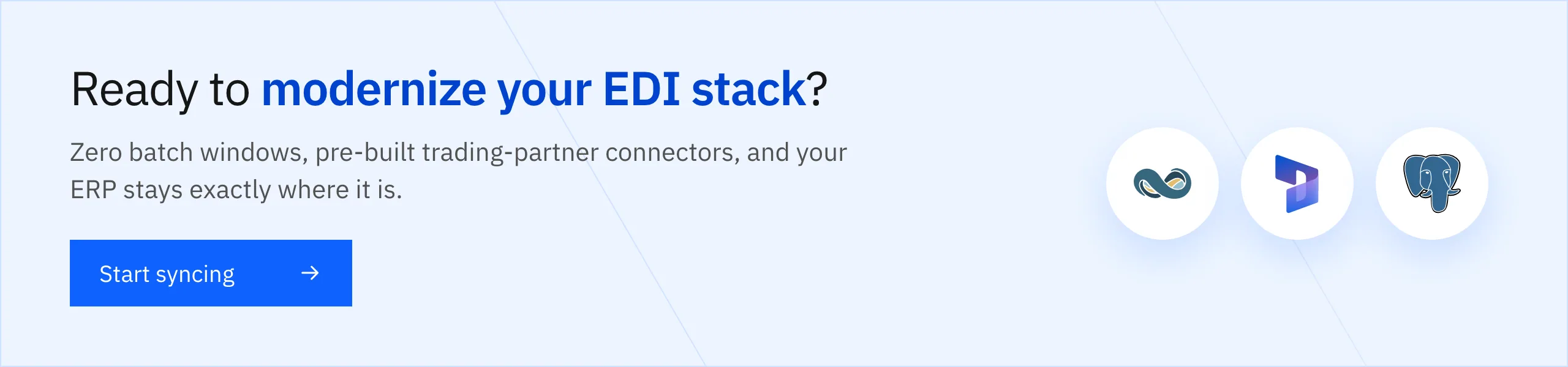 Start modernizing your EDI stack with Stacksync