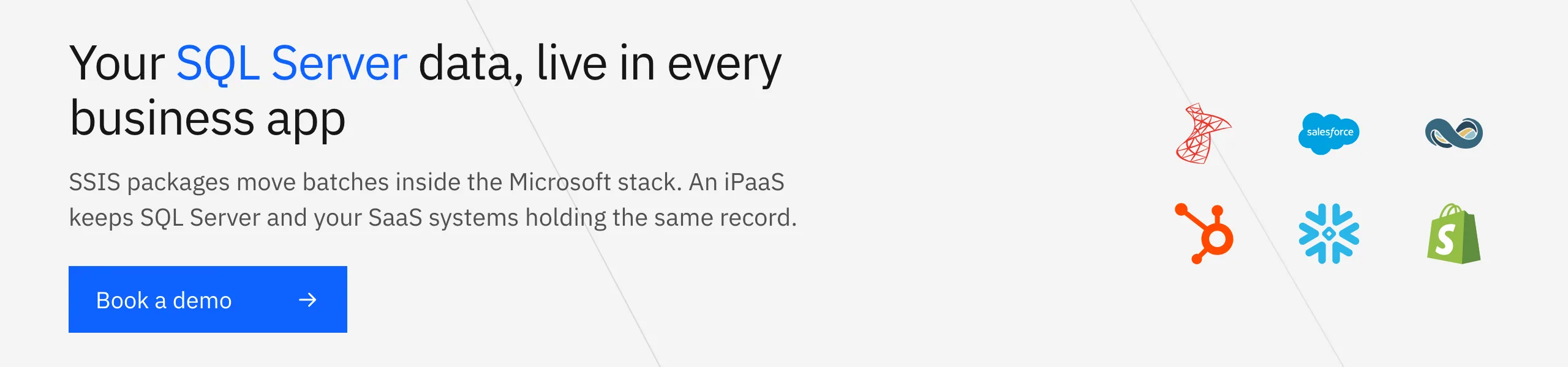 Book a Stacksync demo: real-time two-way sync between SQL Server and your CRM, ERP, and warehouse