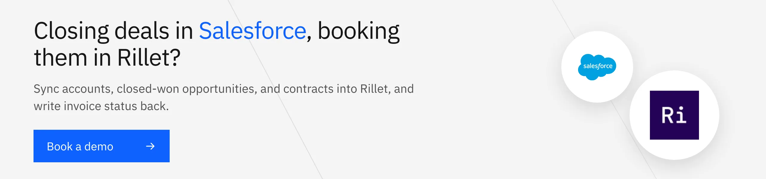 Book a Stacksync demo: turn closed-won Salesforce opportunities into Rillet revenue schedules in real time
