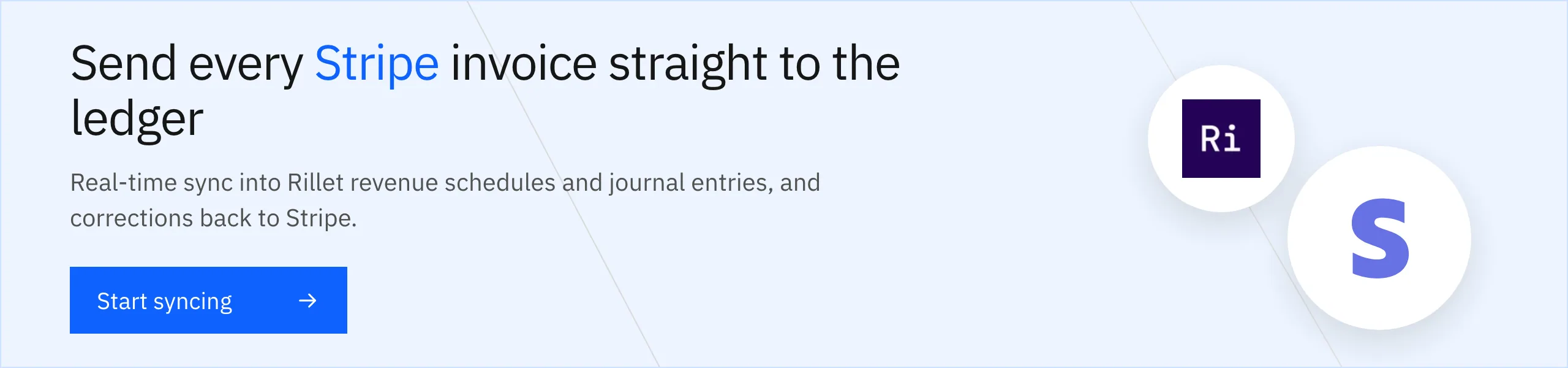 Keep Stripe billing and the Rillet ledger in step in real time