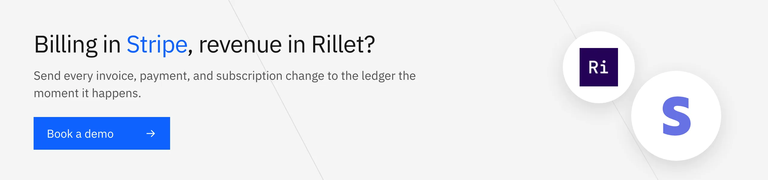 Book a Stacksync demo: send every Stripe invoice, payment, and refund straight into the Rillet ledger
