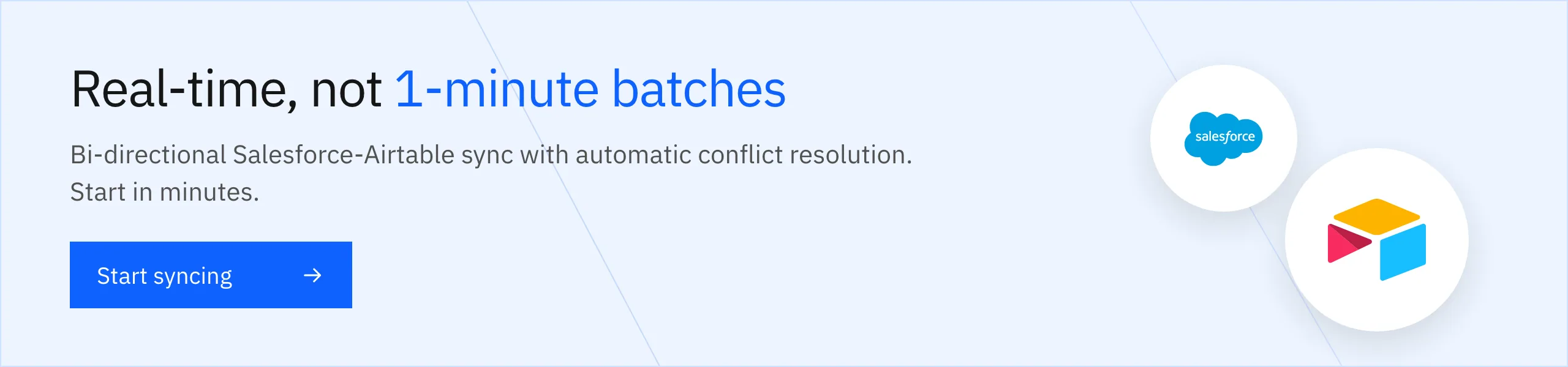 Start syncing Salesforce and Airtable with Stacksync