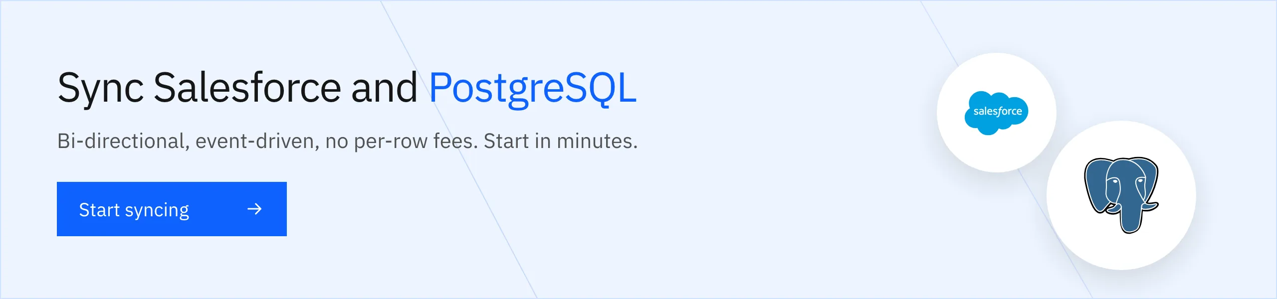 Start syncing Salesforce and PostgreSQL with Stacksync