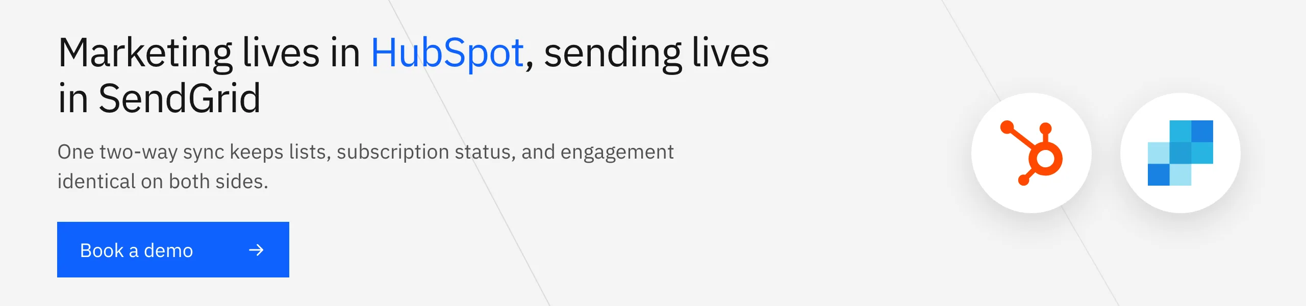Book a Stacksync demo: keep SendGrid and HubSpot contacts and unsubscribes in sync both ways