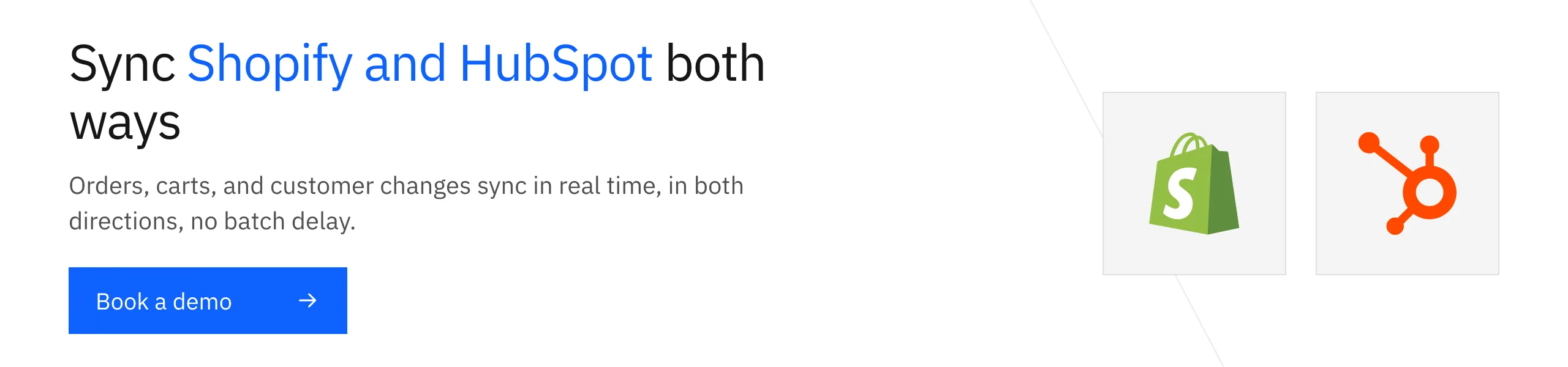 Sync Shopify and HubSpot both ways