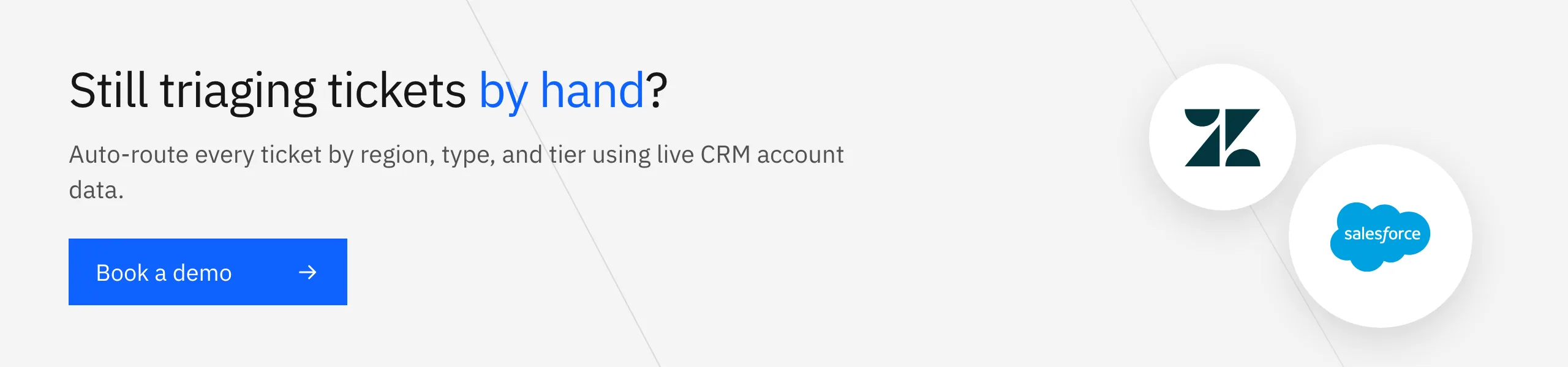 Book a Stacksync demo: auto-route support tickets using live CRM account data