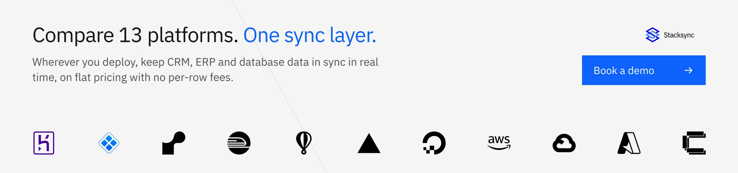 Compare 13 cloud deployment platforms. Whichever one you pick, keep CRM, ERP, and database data in sync in real time with Stacksync. Book a demo.
