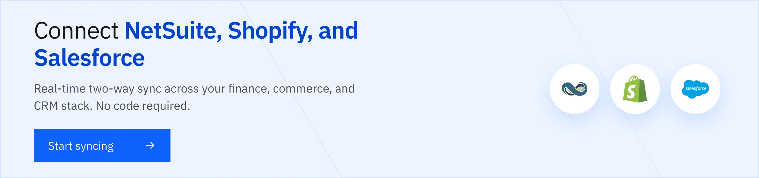 Connect NetSuite, Shopify, and Salesforce with Stacksync