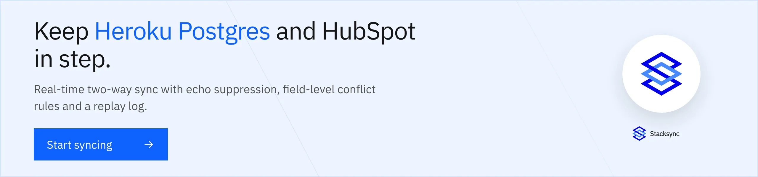 Keep Heroku Postgres and HubSpot in step with real-time two-way sync