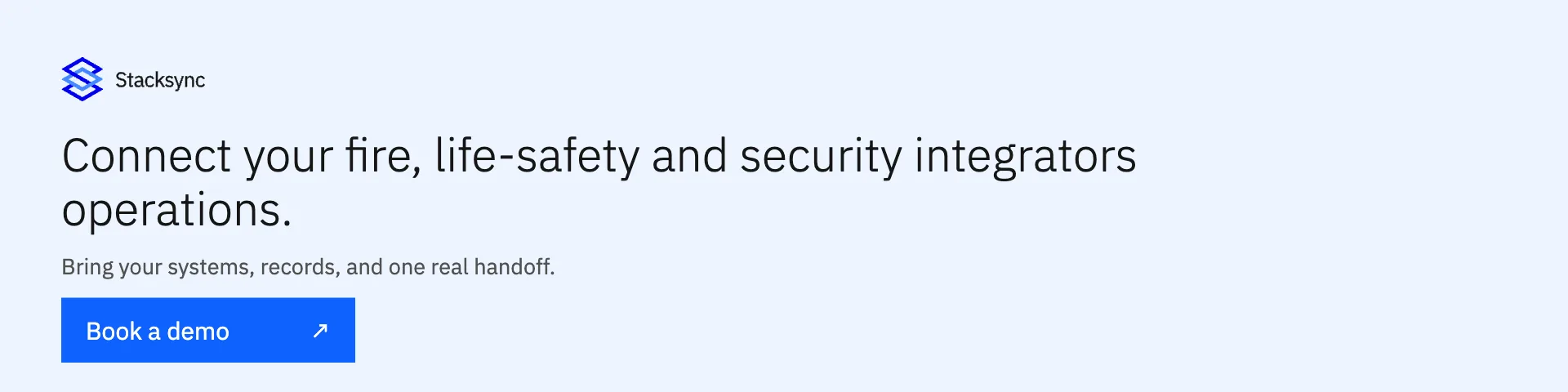 Book a demo for fire, life-safety and security integrators integration and automation