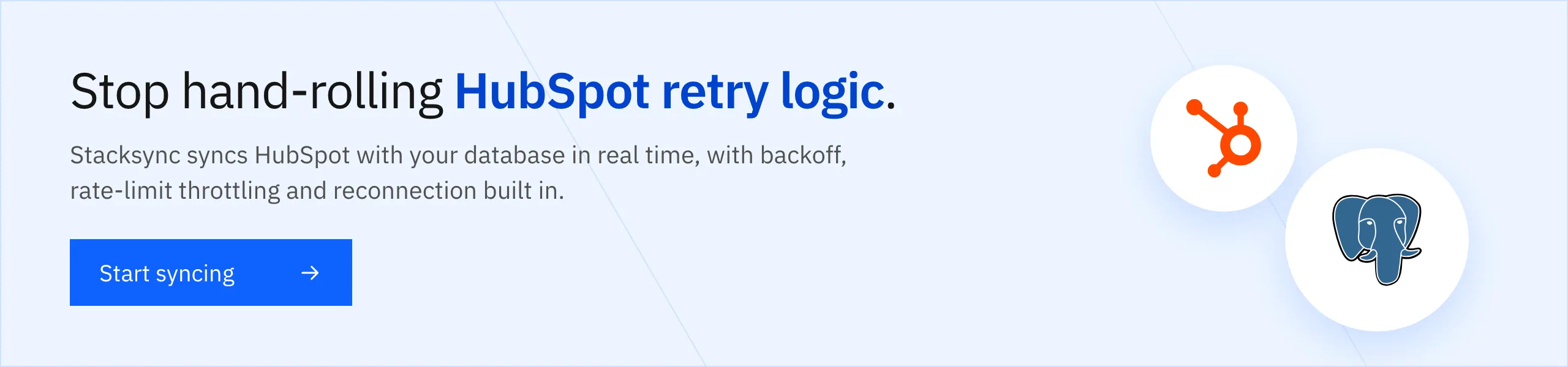 Stop hand-rolling HubSpot retry logic. Start syncing with Stacksync.