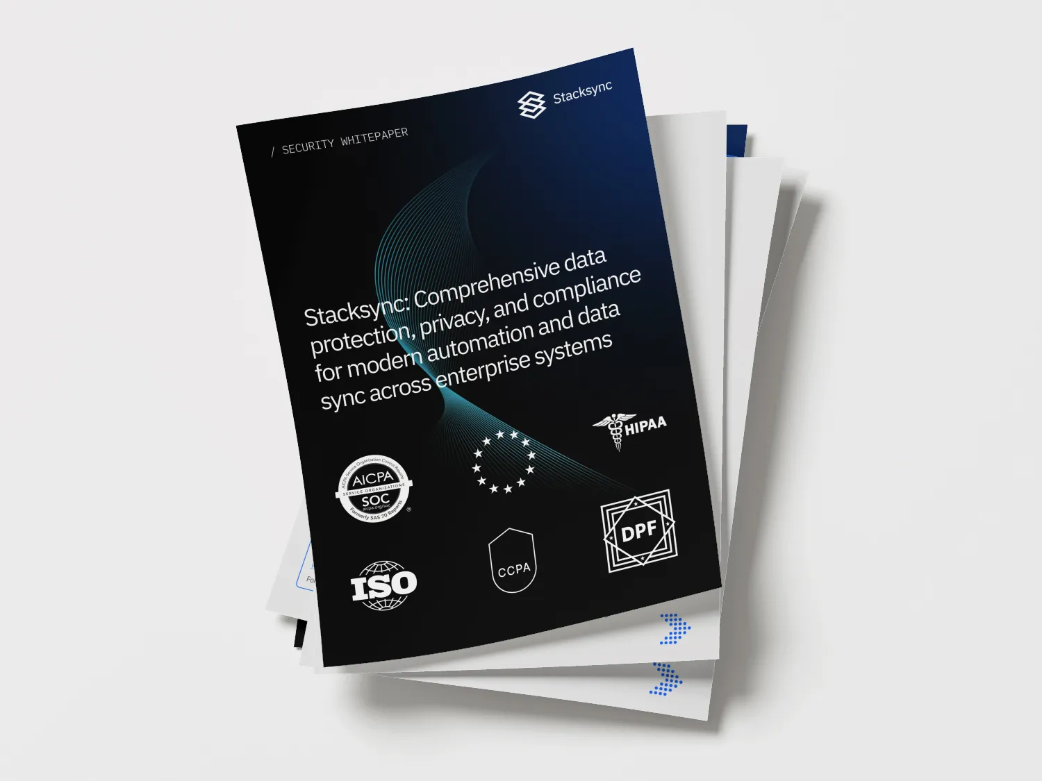 Security whitepaper cover — Stacksync data protection and compliance